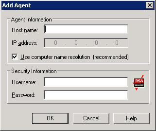 Add Agent dialog - Group View