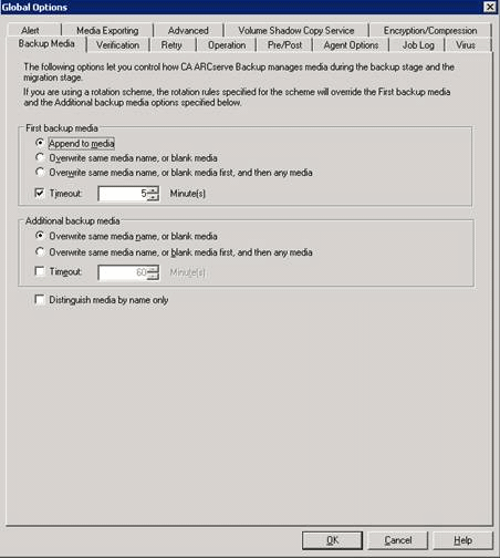 Configure the pre-job in the Global Options dialog