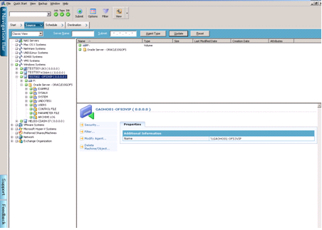 Backup in an Oracle Fail Safe Environment