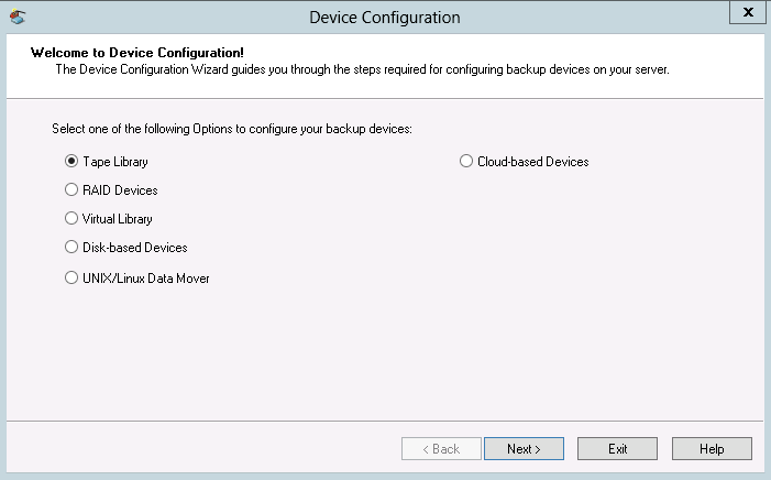 Pantalla de bienvenida de Configuración de dispositivo con Activar/Desactivar dispositivos (para RSM) resaltado.