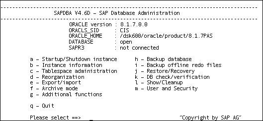 administrador de base de datos en línea