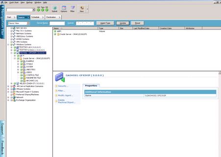 Backup in an Oracle Fail Safe Environment