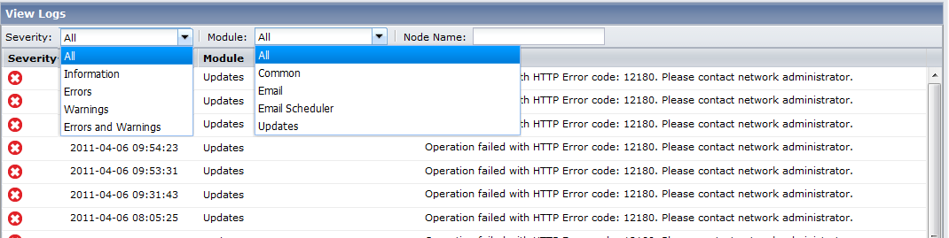View Logs