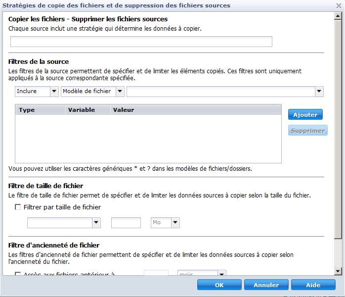 Ajout de copie des fichiers - Supprimer les fichiers sources