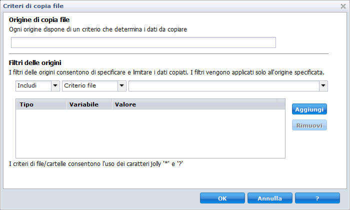 Aggiunta di copia dei file