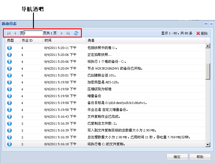 虚拟转换活动日志