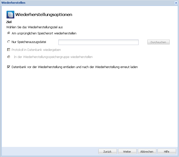 Anwendungswiederherstellung - Exchange 3