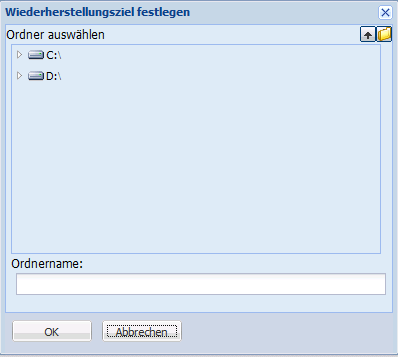 Anwendungswiederherstellung - SQL 4 - Nur Datei sichern, Ordner durchsuchen