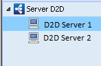 Il diagramma illustra il riquadro Server D2D