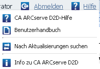 Das Menü „Hilfe“