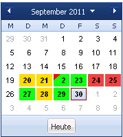 Kalender - Wiederherstellungspunkt