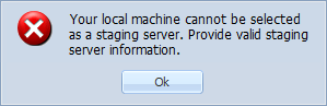 D2D APM Staging Server Error