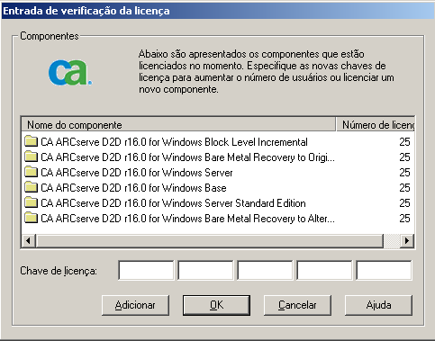 cad2d--Caixa de diálogo License Verification-W