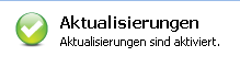 Grünes Symbol für Aktualisierungen