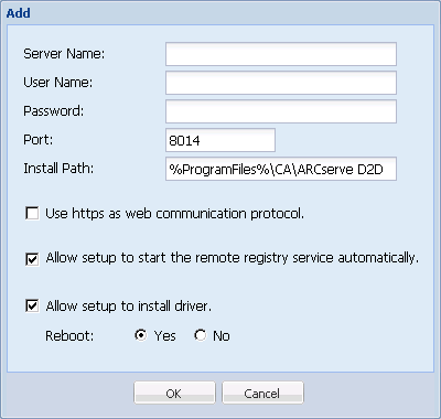 Remote Deployment - Add