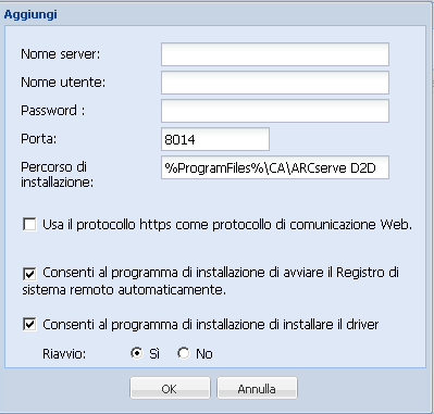 Distribuzione remota - Aggiungi