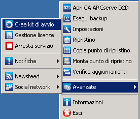 Icona di accesso rapido - Creazione kit di avvio
