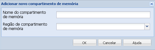 Configuração de nuvem - novo compartimento de memória 1