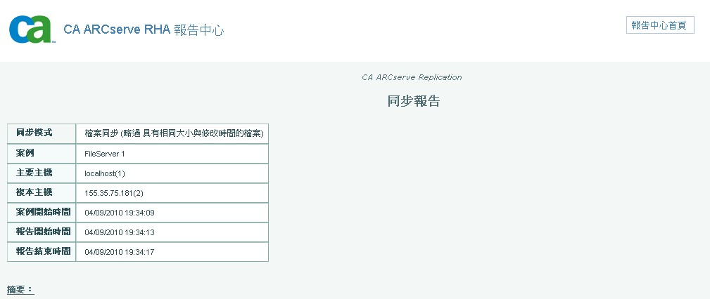 Exchange 案例的同步報告