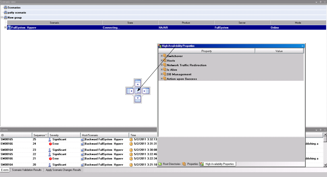 RHA Manager with docking diamond visible for moving panes