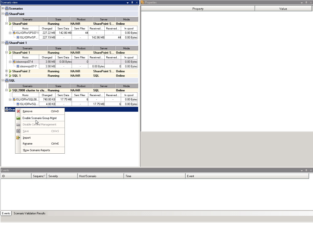 Right click group and enable central management