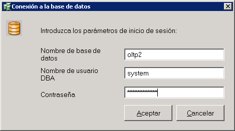 Conexión con BD de Oracle