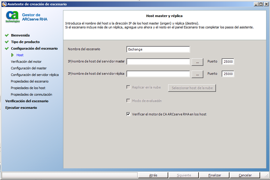 Ayuda En Linea De Ca Arcserve Replication Y High Availability R16