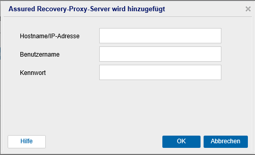 Festlegen des Proxy-Servers