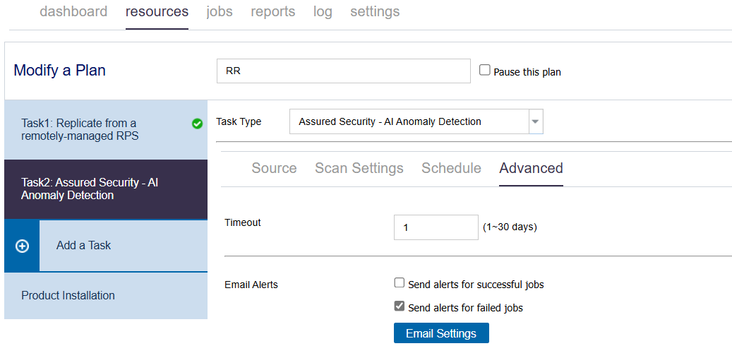 Specify the Advanced Settings