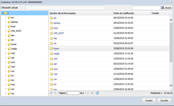 Especifique el punto de recuperación para el montaje y visualización del punto de recuperación.