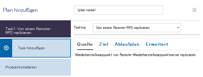 Replikationstask für Remote-Administrator