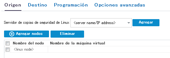 Selección de la tarea para Linux
