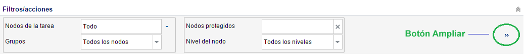 Botón Ampliar del informe
