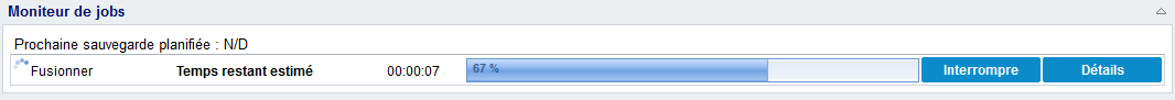 Moniteur de jobs - Fusion
