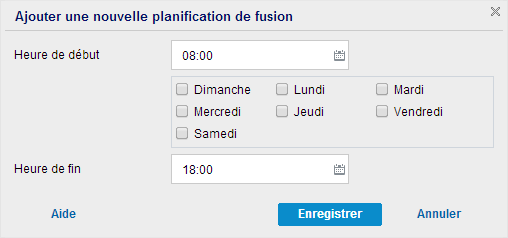 Sauvegarder - Planification