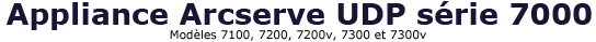 ARCserve UDP 7000 série 7400-7600v