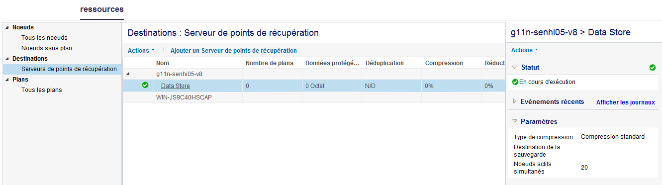 Gestion des destinations