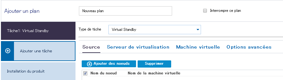 Machine virtuelle de secours pour noeuds RHA