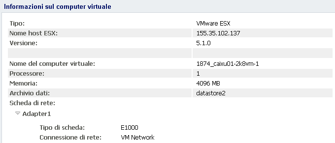 Informazioni sul computer virtuale di standby