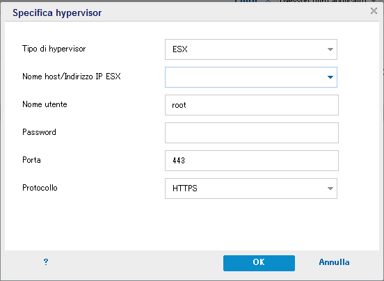 Definizione dell'hypervisor