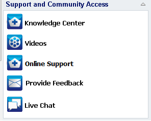 D2D On Demand Homepage - Support Community Task Bar