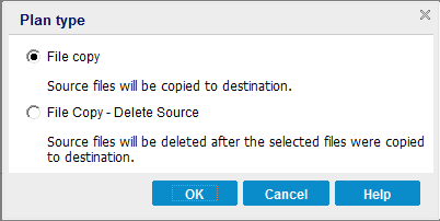 File Copy Policies - Policy Type