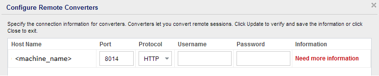 Configure remote converters diagram