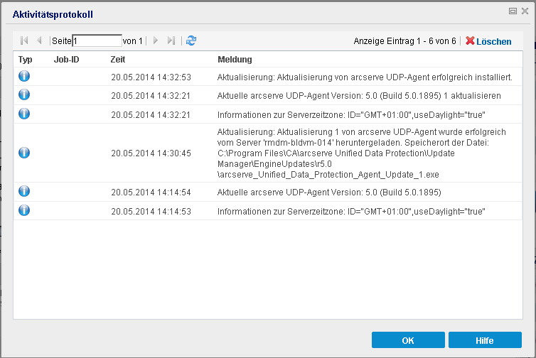 Aktualisierungen wurden erfolgreich installiert