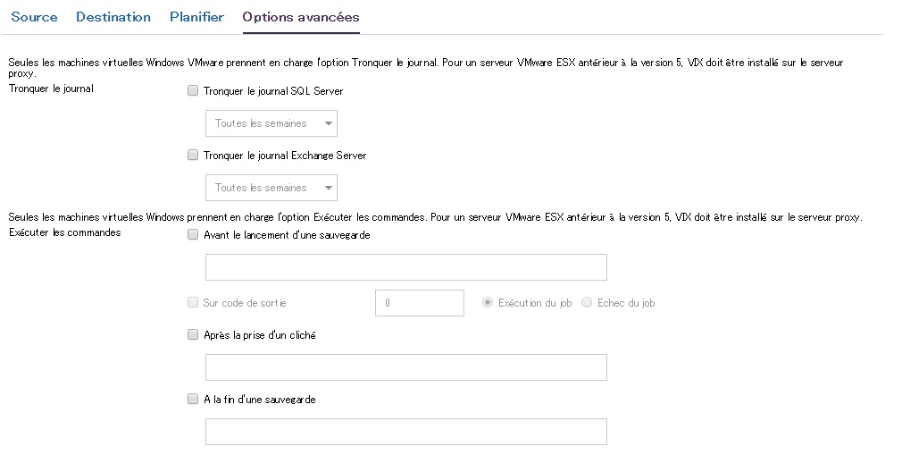 Paramètres avancés 1