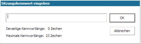 Bare-Metal-Recovery - Dialogfeld "Verschlüsselungskennwort".