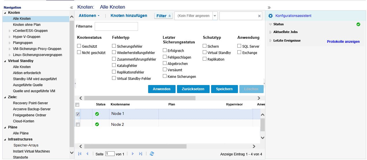 Knotenverwaltung