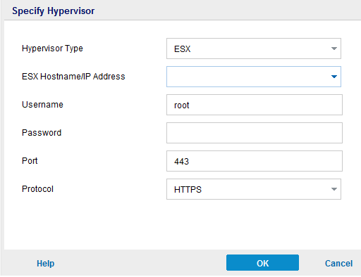 Specify hypervisor