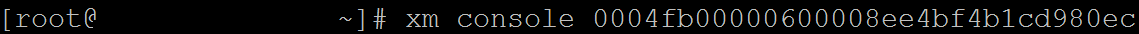 Comando della console XM