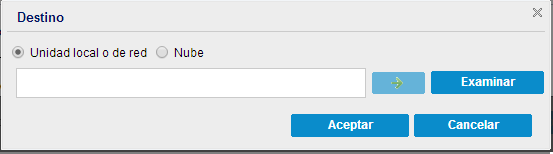 Restauración mediante Buscar archivos/carpetas - Cambiar destino